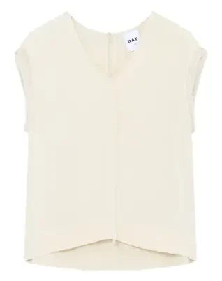 Reyes Matte Crepe Top - Pistachio Shell